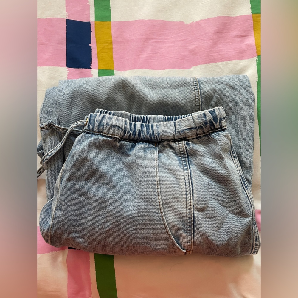 BNWT Anthropologie Pilcro Beachy High Rise Parachute Denim Jeans Pants - Picture 12 of 12